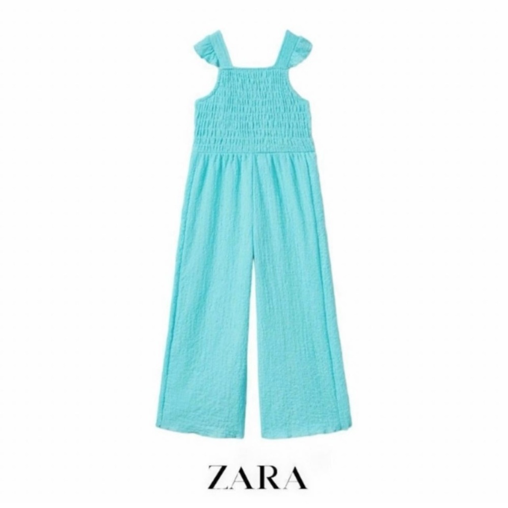 Zara Kids Ruffle Crinkle Texture Jumper 
Vacation Resortwear Beachy